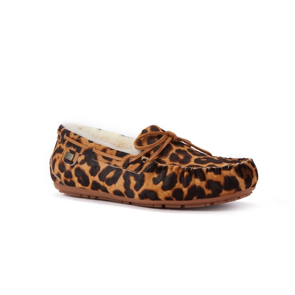 Leopard Print Moccasin Slippers - Picture 4 of 6